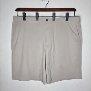 Callaway light khaki tan flat front golf athletic shorts - 42